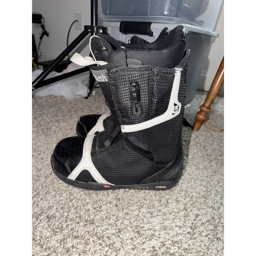 Burton Ambush Imprint 3 Men's Size‎ 8.5 Black White Snowboard Boots Euro 41